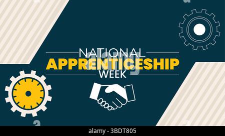 Empowering Careers Spotlight on National Apprenticeship Week Stock Vector