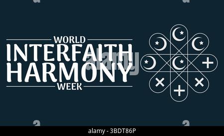 Unity in Diversity: Honoring World Interfaith Harmony Week Stock Vector
