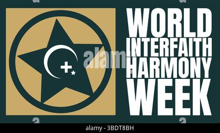 Unity in Diversity: Honoring World Interfaith Harmony Week Stock Vector