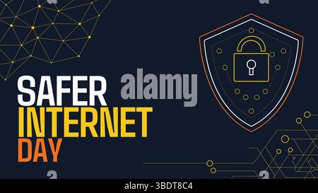 Stay Safe Online: Celebrate Safer Internet Day Stock Vector
