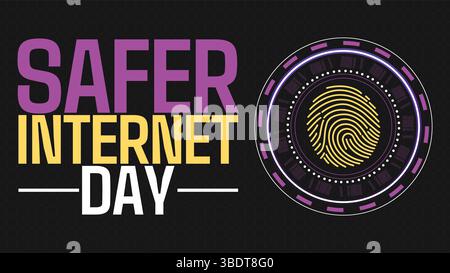 Stay Safe Online: Celebrate Safer Internet Day Stock Vector