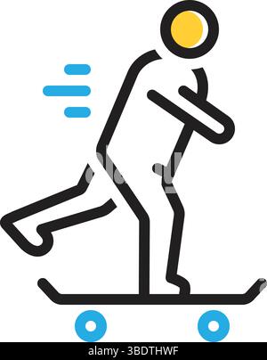 Icon for skateboard,skate Stock Vector