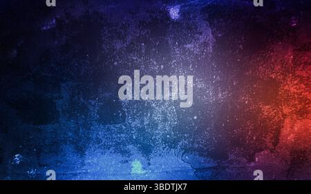 Abstract Grunge Texture with Blue and Red Gradient .Black dark purple, blue, green, orange, red, pink, gold, shiny glitter abstract gradient Stock Photo