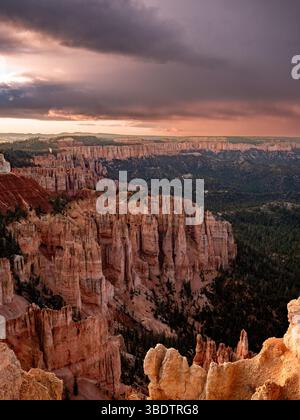 Reddish and orange colors at sunset over the Atlantic Ocean Sun