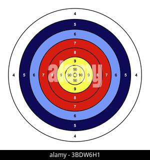 Target circle for sport shooting and archery Stock Vector