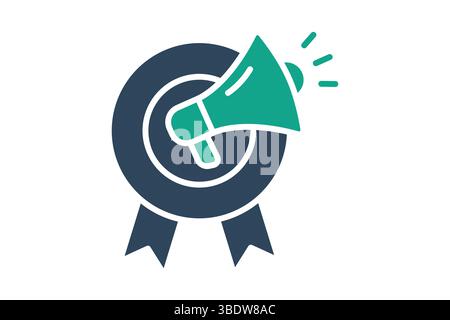 Promotion icon. solid icon style. icon related to branding. business elements vector illustration Stock Vector
