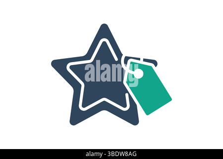 Brand icon. solid icon style. icon related to concept. business elements vector illustration Stock Vector