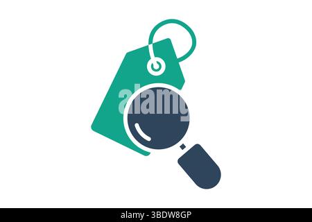 Discovery icon. solid icon style. icon related to brand. business elements vector illustration Stock Vector