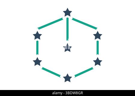 Connection icon. solid icon style. icon related to branding. business elements vector illustration Stock Vector