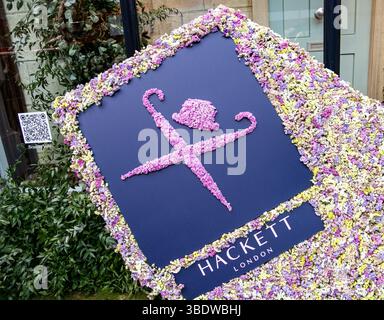 London- Hackett retail store signage in London's West End Stock Photo ...
