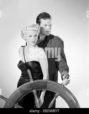 Publicity photo of Rita Hayworth and Orson Welles (The Lady From Shanghai) 1947 Stock Photo