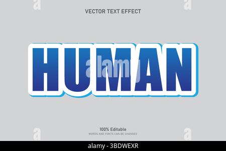 Editable Text effect Stock Vector