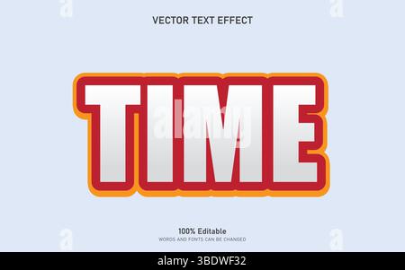 Editable Text effect Stock Vector