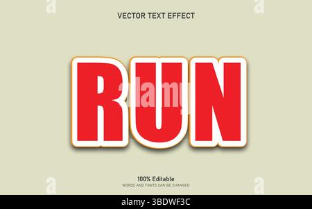 Editable Text effect Stock Vector
