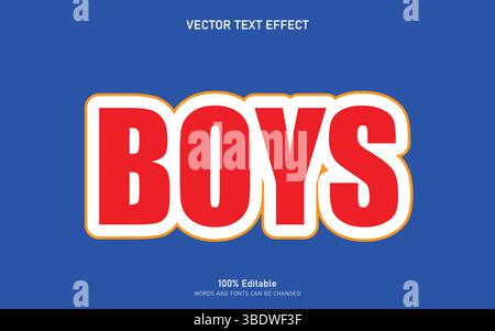 Editable Text effect Stock Vector