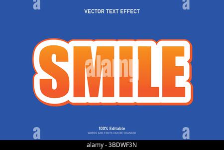 Editable Text effect Stock Vector