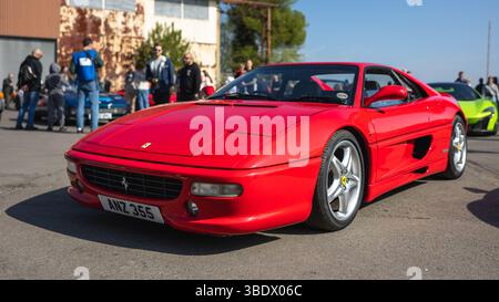 1997 Ferrari F355, on display at the Bicester Scramble held on the 27th April 2025. Stock Photo