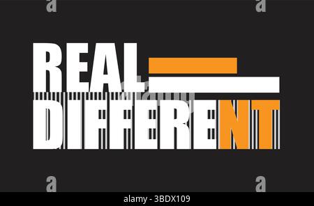 Real different T-shirt design Stock Vector