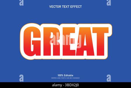 Great text effect Stock Vector