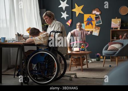 Connecting Through Creative Arts in Inclusive Classroom Stock Photo