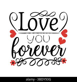 Valentine’s Day Love-Themed Collection Vector Artwork, Badge, and Decorative Elements Stock Vector