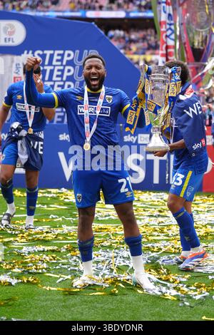 AFC Wimbledon s Myles Hippolyte After The Sky Bet League Two Play Off 