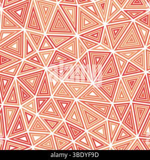 Minimalistic triangles background. Medium shape size. Multiple repeated inner triangles. Monotone colored style. Repeatable pattern. Stock Vector