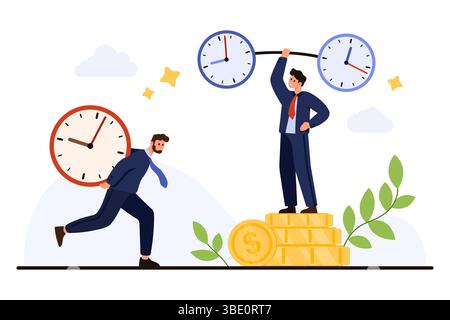 Time and money balance, Focus on business goal, Debt burden, set flat ...