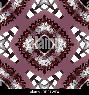Intricate Pink Kaleidoscope Pattern Vector Stock Vector