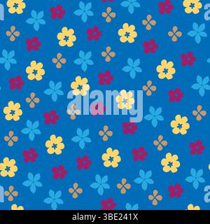 Colorful Abstract Floral Background with Soft Blurred Flowers Stock Vector