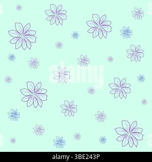 Colorful Abstract Floral Background with Soft Blurred Flowers Stock Vector
