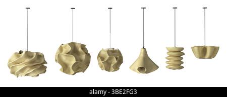3d render Modern chandelier. isolated on background Stock Photo