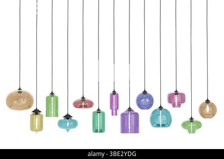 3d render Modern chandelier. isolated on background Stock Photo
