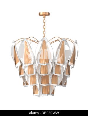3d render Modern chandelier. isolated on background Stock Photo