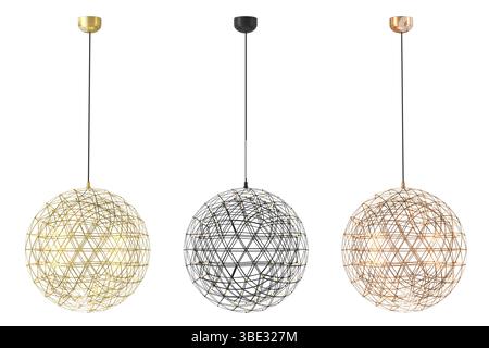 3d render Modern chandelier. isolated on background Stock Photo