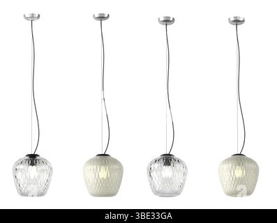 3d render Modern chandelier. isolated on background Stock Photo