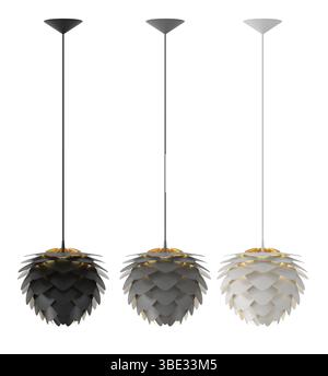 3d render Modern chandelier. isolated on background Stock Photo