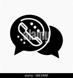 Call Chat Icon Animation – Messaging Communication Loop Symbol for Apps ...
