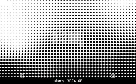 Halftone Noise Stipple Background – Grain Gradient Texture with Dots, Pointillism, Dotwork, Sand, Grunge, Engraved Overlay Stock Vector