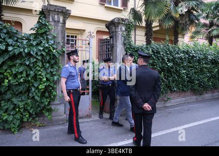 Bologna, Italia. 27th May, 2025. Bologna, Italia - Cronaca - 27 Maggio 2025 - Casa Via Zanolini 16 omicidio - (Photo Michele Nucci/LaPresse) News - Bologna, Italy - May, 2025 - Home in via Zanolini 16 murder - (Photo Michele Nucci/LaPresse) Credit: LaPresse/Ģ����ý Live News Stock Photo