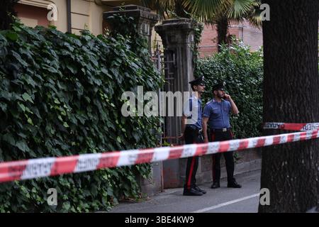 Bologna, Italia. 27th May, 2025. Bologna, Italia - Cronaca - 27 Maggio 2025 - Casa Via Zanolini 16 omicidio - (Photo Michele Nucci/LaPresse) News - Bologna, Italy - May, 2025 - Home in via Zanolini 16 murder - (Photo Michele Nucci/LaPresse) Credit: LaPresse/Ģ����ý Live News Stock Photo