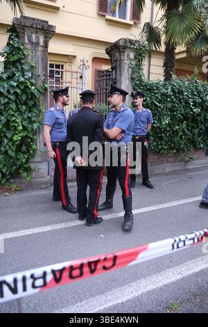 Bologna, Italia. 27th May, 2025. Bologna, Italia - Cronaca - 27 Maggio 2025 - Casa Via Zanolini 16 omicidio - (Photo Michele Nucci/LaPresse) News - Bologna, Italy - May, 2025 - Home in via Zanolini 16 murder - (Photo Michele Nucci/LaPresse) Credit: LaPresse/Ģ����ý Live News Stock Photo