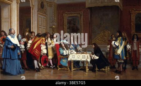 Reception Of Le Grand Condé By Louis Xiv At Versailles In 1674 Jean-Léon Gérôme canvas print