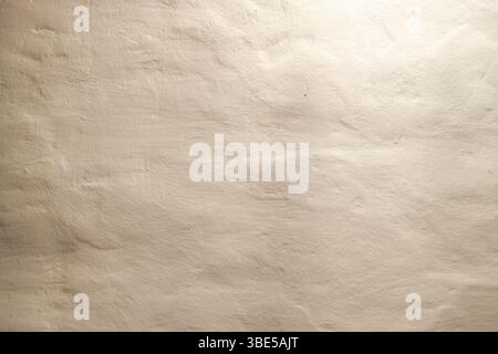 surface of old plastered wall in old monastery chamber Stock Photo