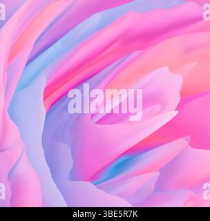 An abstract illustration showcasing a dynamic burst of pastel colors, blending soft pinks, purples, and blues. Perfect for adding vibrant energy to di Stock Photo
