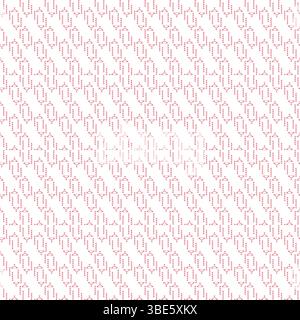 Subtle pink diagonal geometric pattern seamless repeat textile design Stock Vector