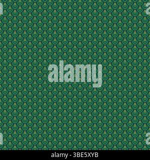 Seamless teal and green geometric pattern background texture Stock Vector