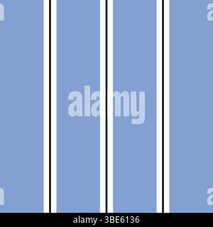 Perpendicular vertical stripes pattern in dusty blue and white Stock Vector