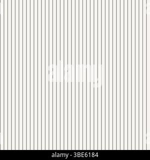 Seamless vertical stripe pattern white and gray thin lines texture background Stock Vector