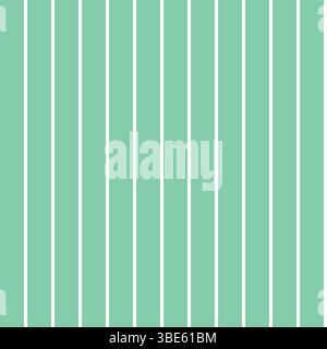 Seafoam green and white vertical stripe pattern seamless texture Stock Vector
